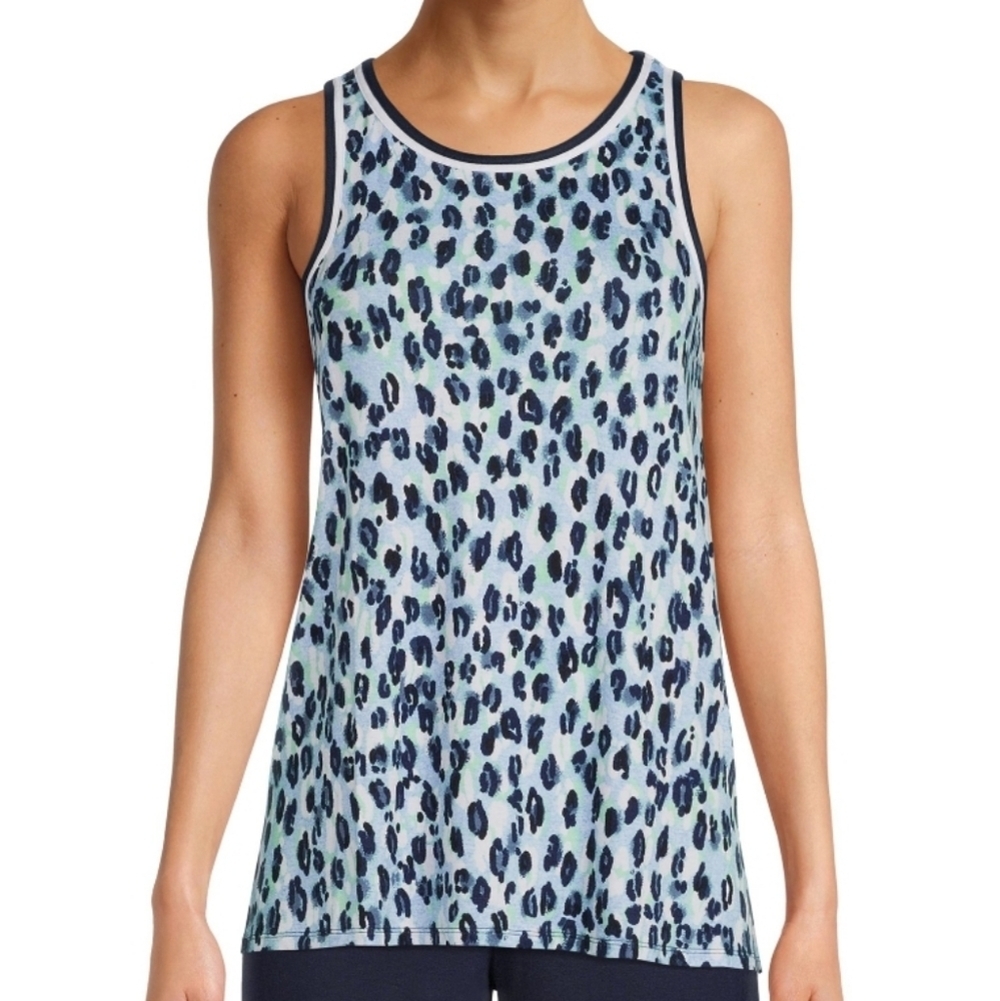 Secret Treasures Tank Chemise Blue Heather Animal